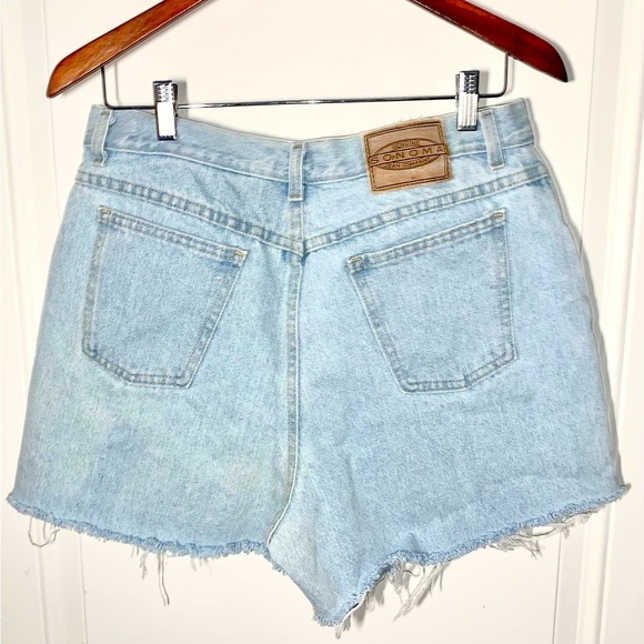 Sonoma Pants - Vintage Women’s high rise light wash vintage Cut off Jean Shorts 16